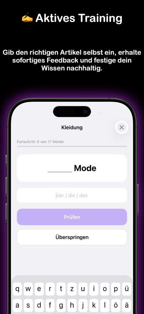 Fortschritt im Überblick